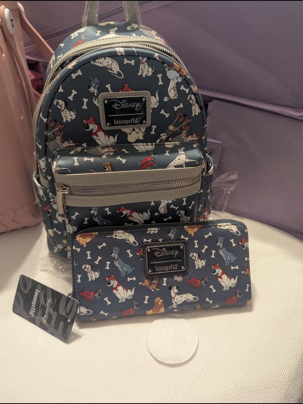 Loungefly Disney Dogs Mini Backpack & Wallet Set